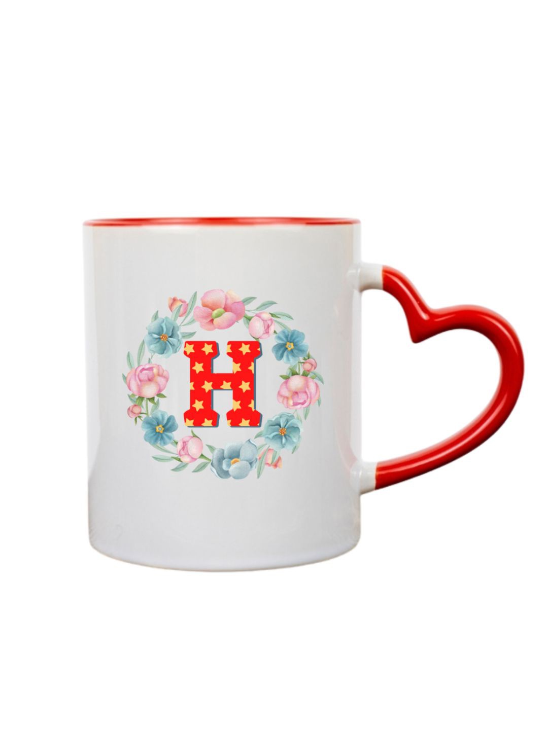 

Home Decor Expert White & Red Printed Ceramic Glossy Mug 300 ml