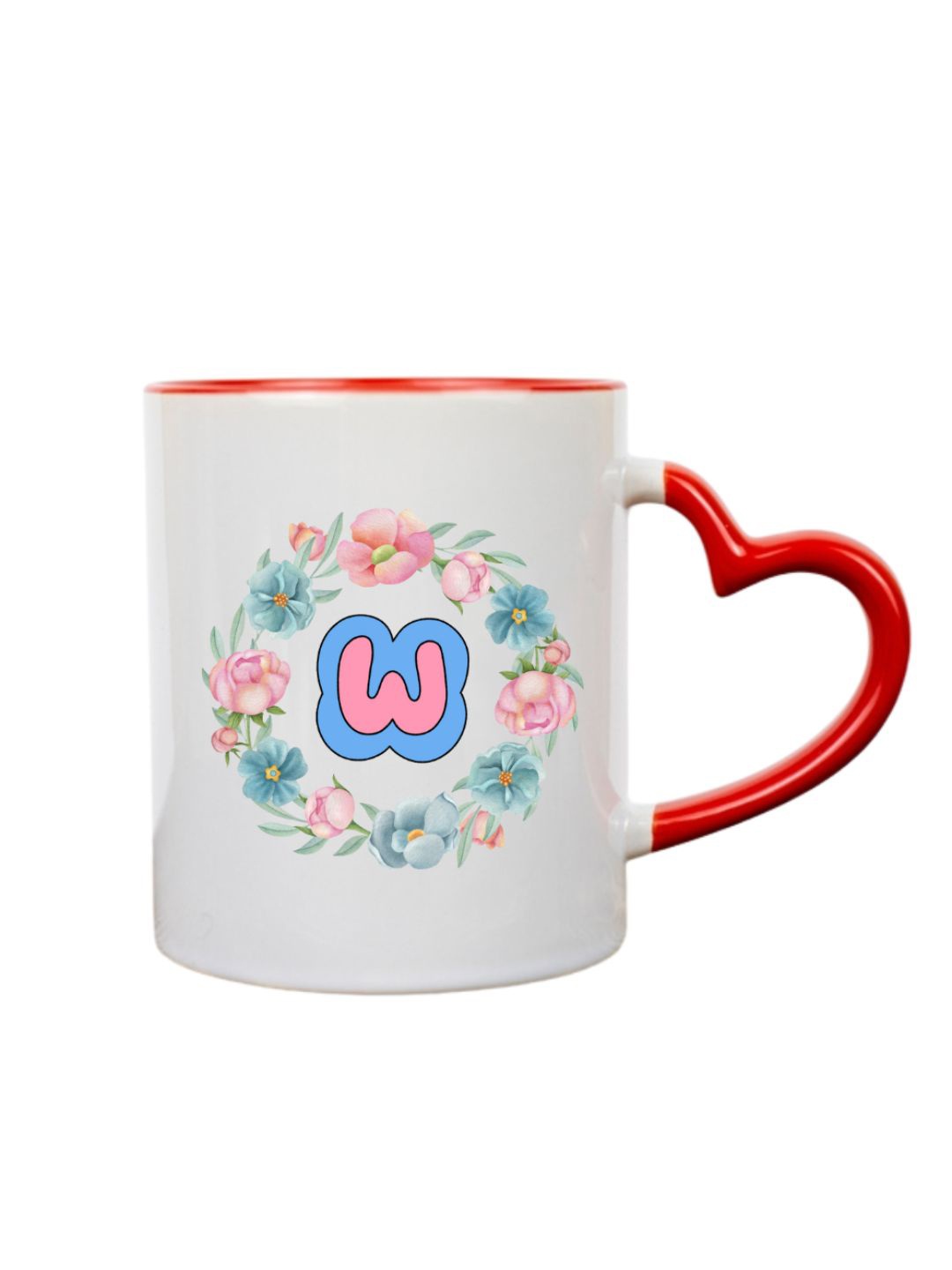 

Home Decor Expert White & Red Printed Ceramic Glossy Mug - 300 ML