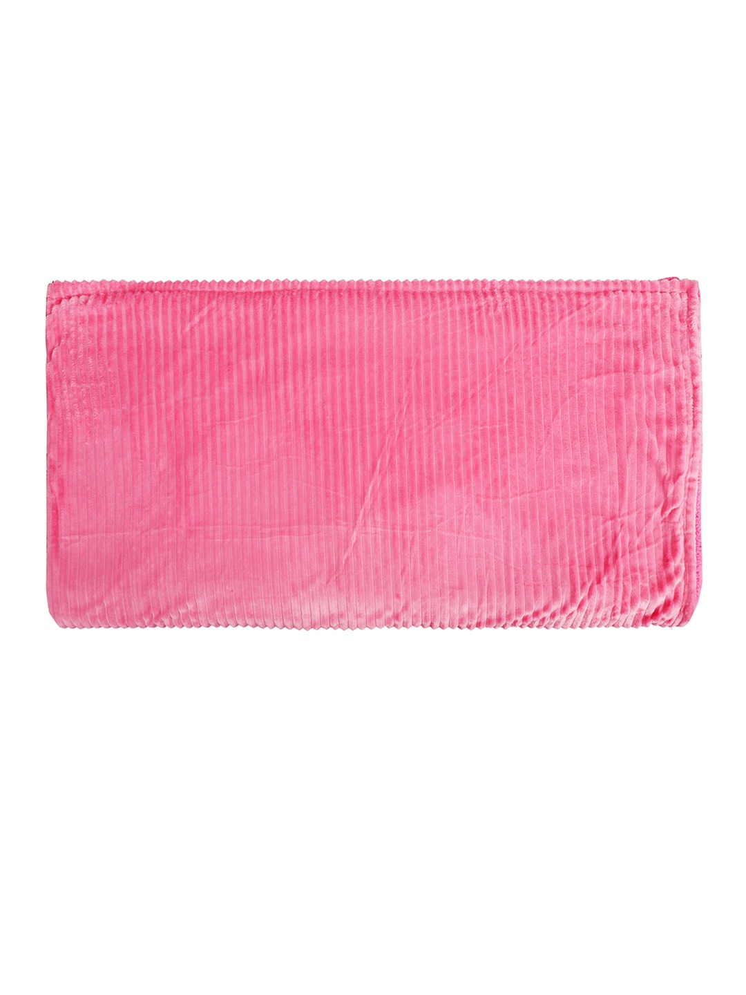 

Nivasam Pink Ribbed Dual Sided Double King Duvet Cover