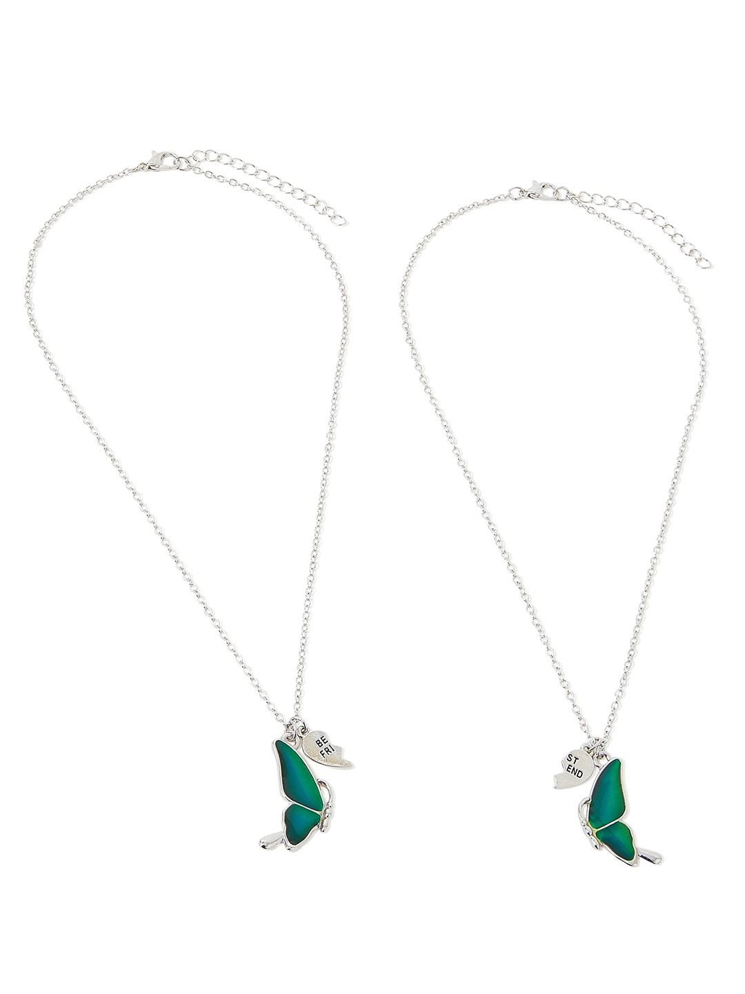 

Accessorize Girls Set Of 2 Silver-Plated Chain