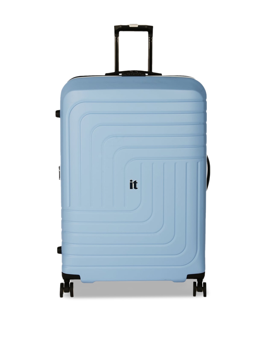 

IT luggage Convolved Textured 28 inches Hard-Sided 360-Degree Rotation Trolley Suitcase, Blue