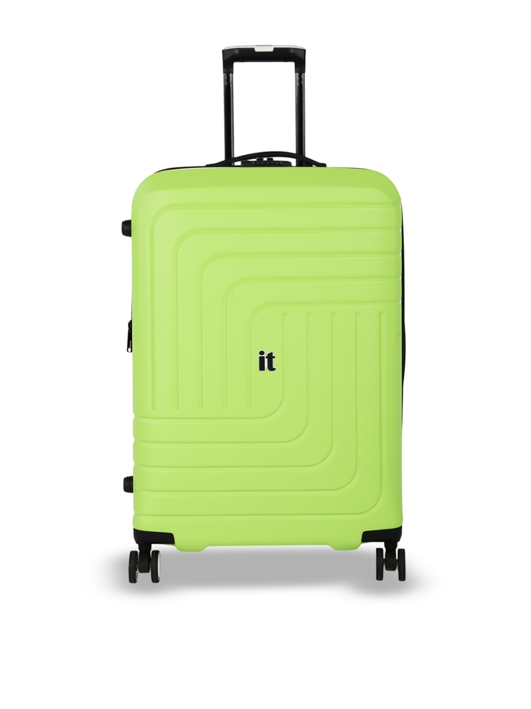 

IT luggage Convolved Textured 24 inches Hard-Sided 360-Degree Rotation Trolley Bag, Green