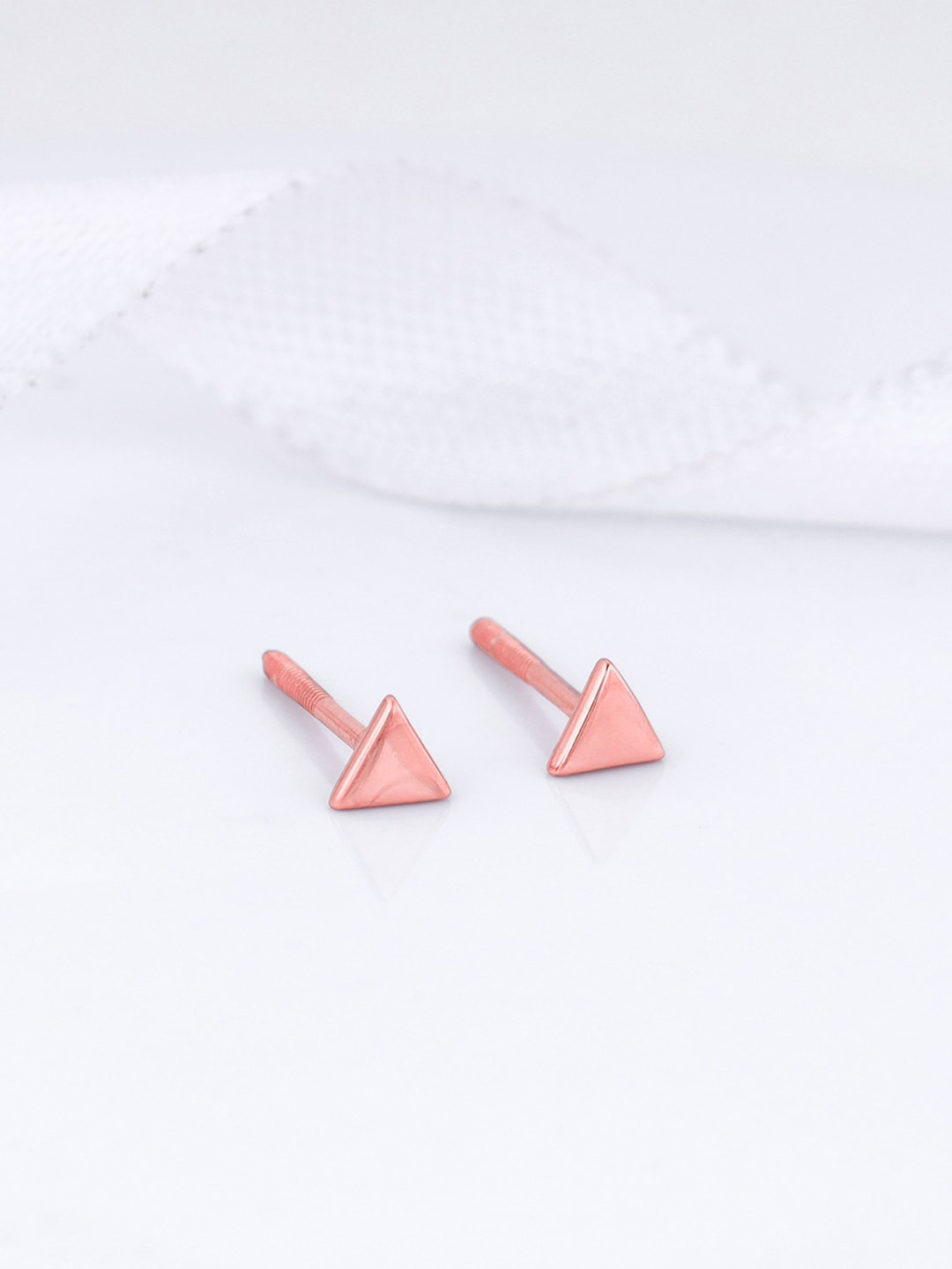 

GIVA 925 Sterling Silver Rose Gold-Plated Geometric Studs Earrings