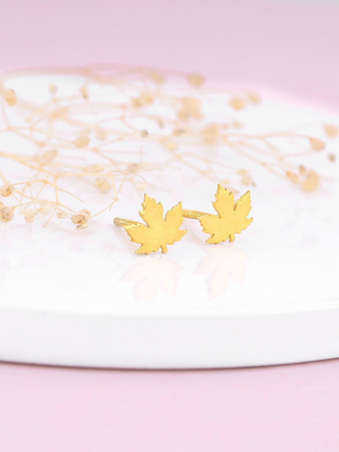 

GIVA Gold Plated Sterling Silver Studs Earrings