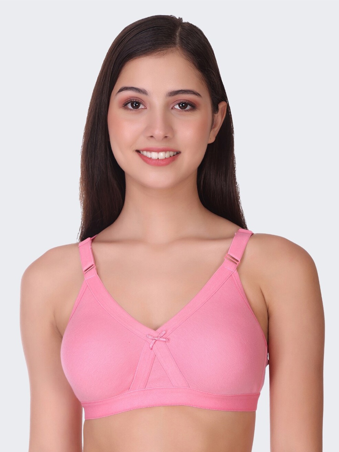 

POOJA RAGENEE Full Coverage Bra with All Day Comfort, Pink