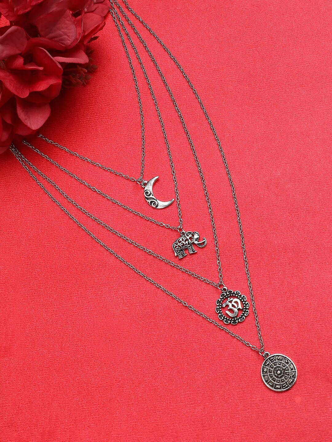 

Sangria Silver-Plated Layered Necklace