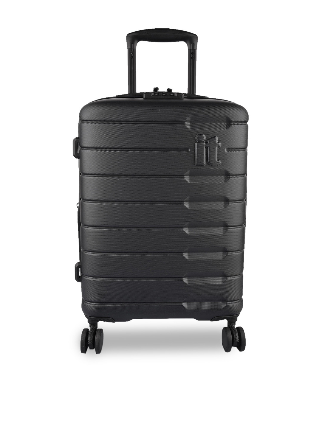 

IT luggage Incision Hard-Sided Small Trolley Suitcase, Black