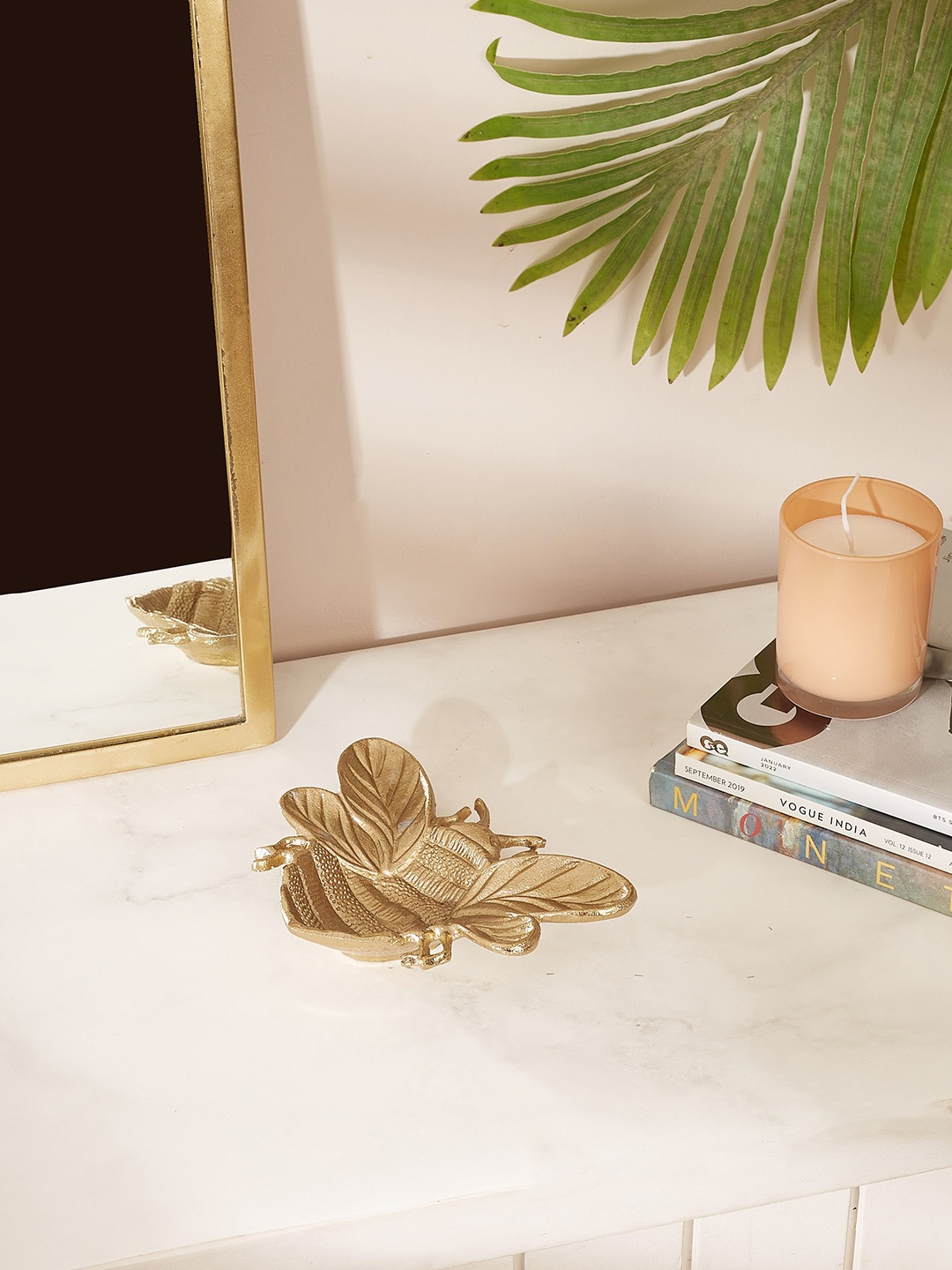 Mason Home Gold Textured Bee Tray