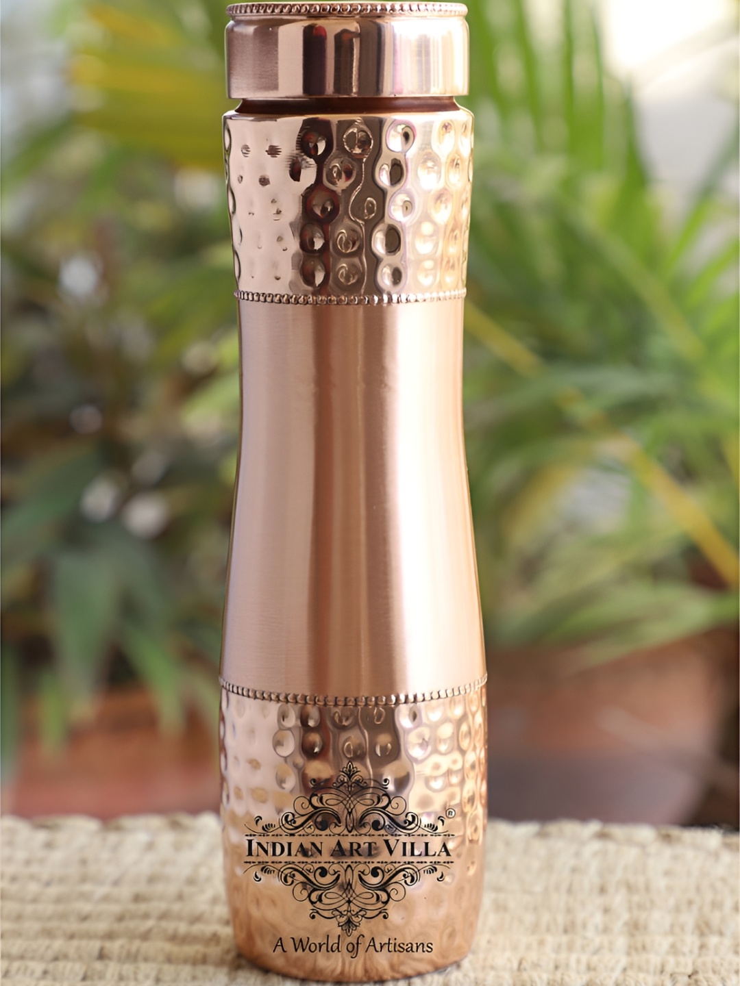 

INDIAN ART VILLA Copper Toned Single Wall Vacuum Water Bottle 1L