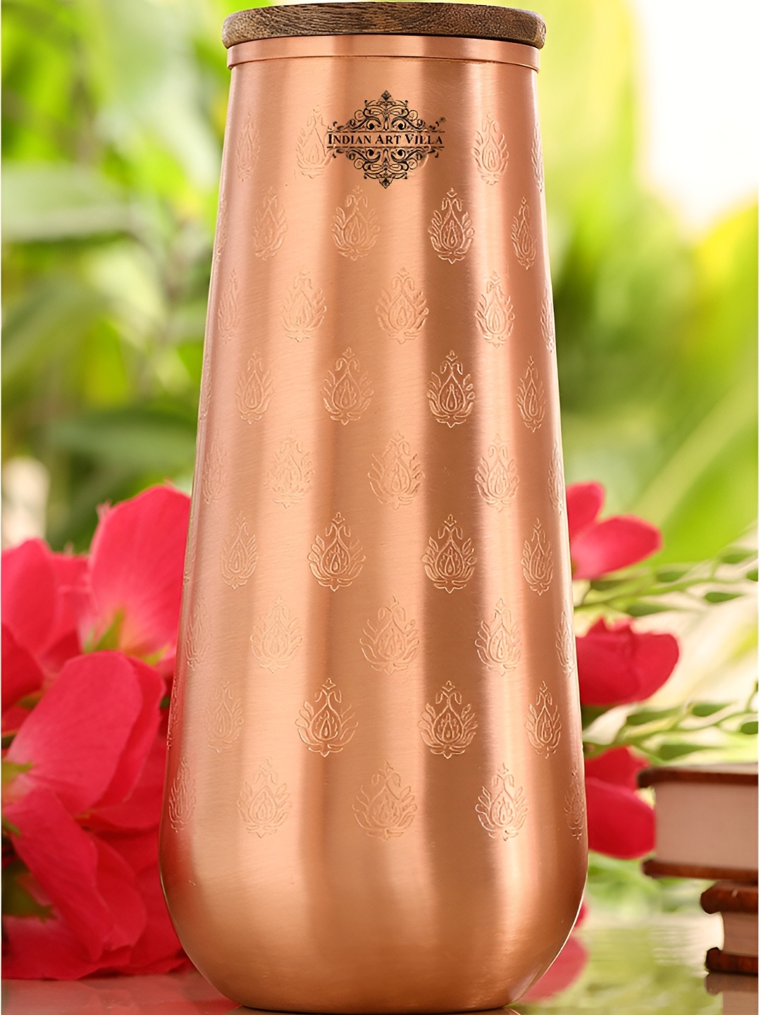 

INDIAN ART VILLA Copper Toned Single Wall Vacuum Water Bottle 1.4L