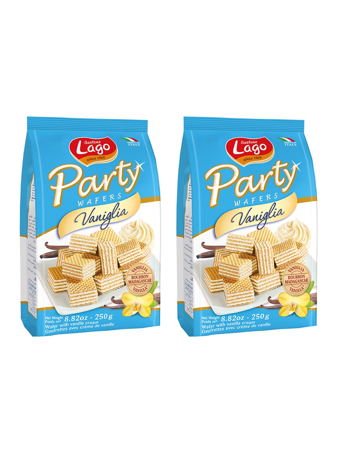 

Lago 2-Pcs Party Wafers Vanilla 500g, White