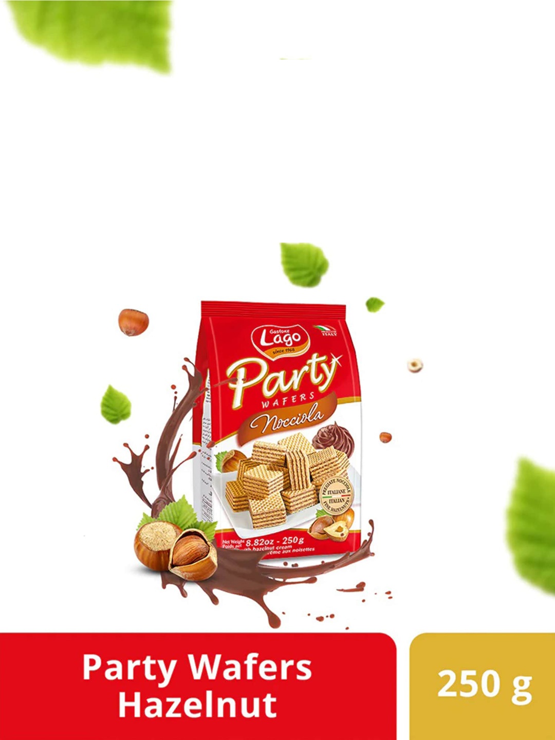 

Lago Party Wafers Hazelnut-250gms, White
