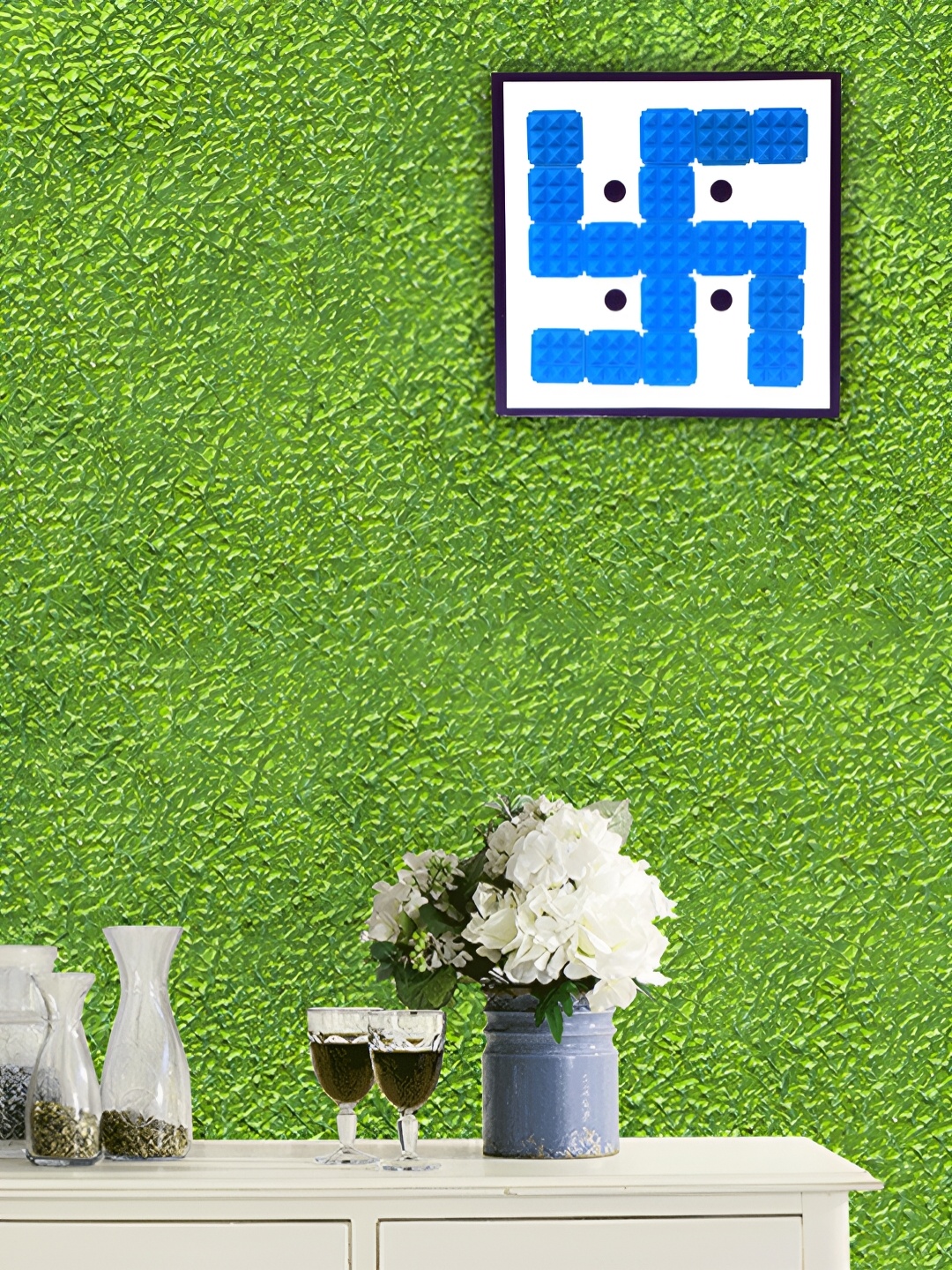 

Hawai Blue & Black Wooden Square Wall Photo Frame