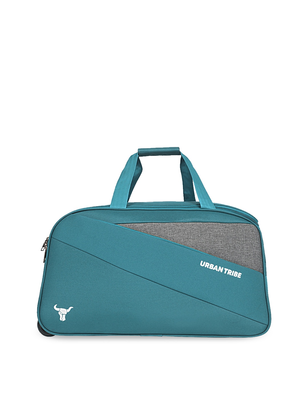 

URBAN TRIBE Soft-Sided 360-Degree Rotation 22 Inch Medium Duffel Trolley Bag, Teal