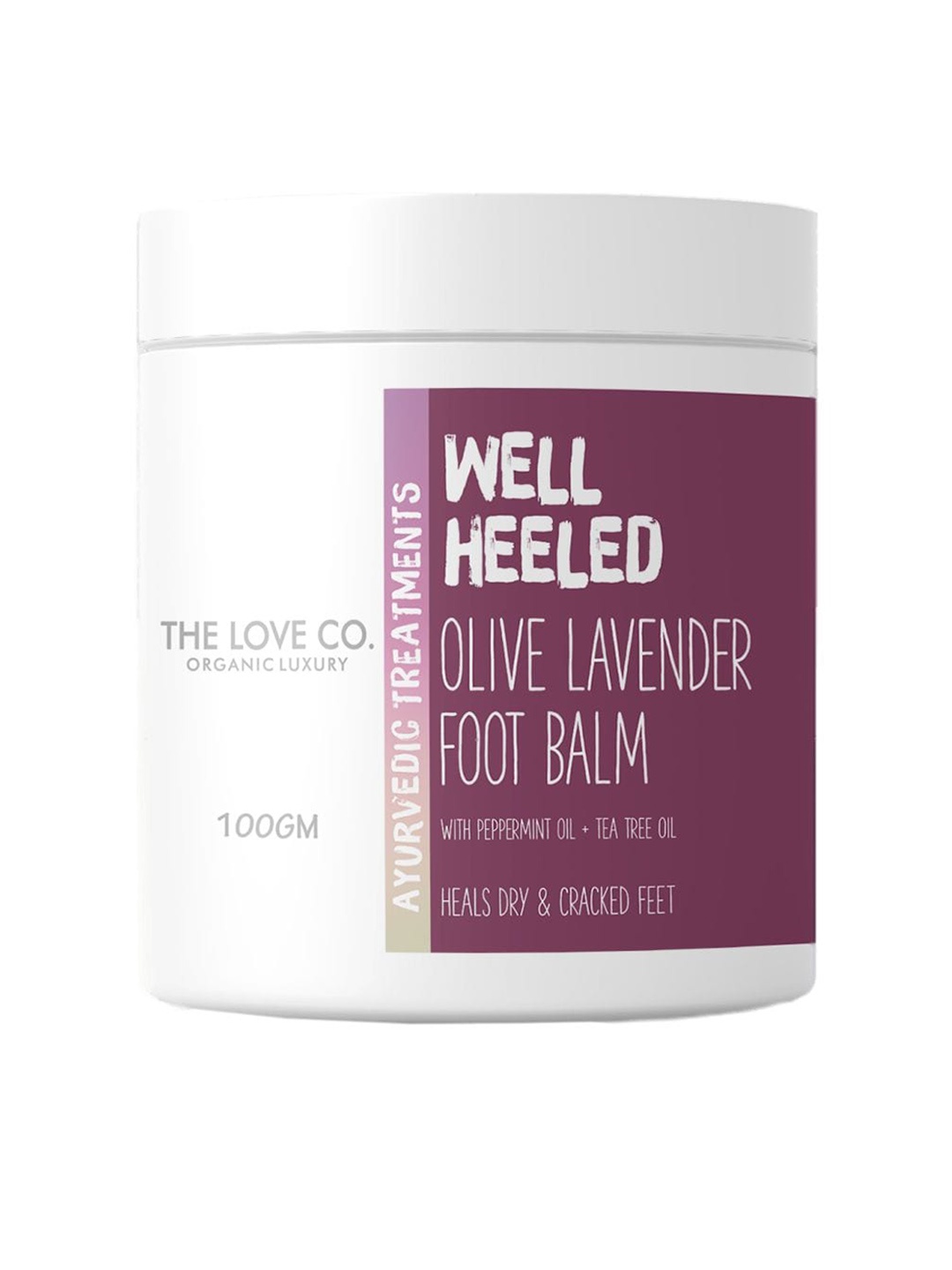 

The Love Co Well Heeled Olive Lavender Foot Balm - 100g, White