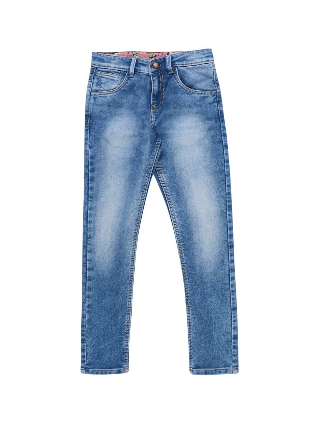 

Jean Cafe Girls Jean Slim Fit Pure Cotton Jeans, Blue