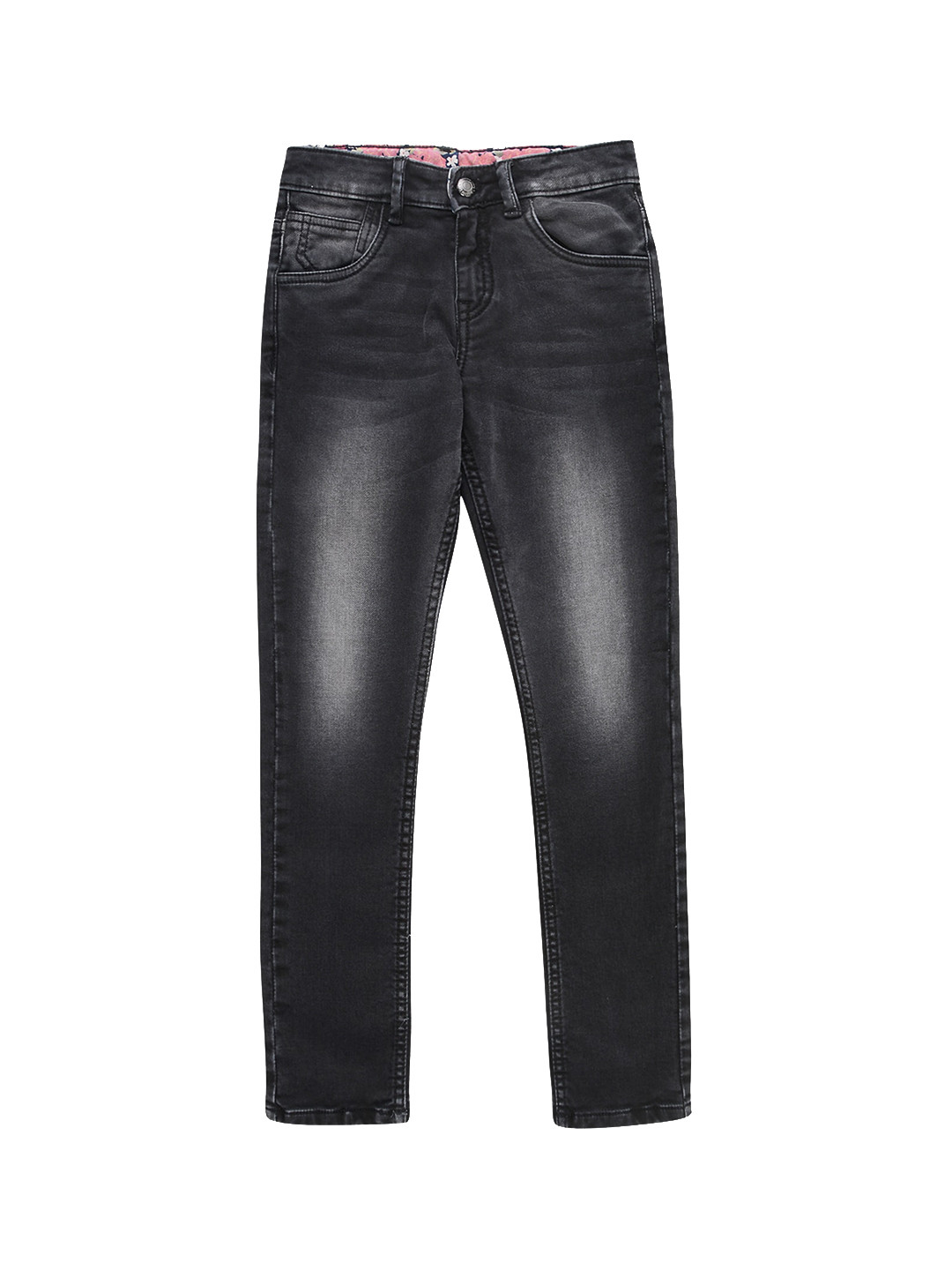 

Jean Cafe Girls Jean Slim Fit Clean Look Jeans, Black
