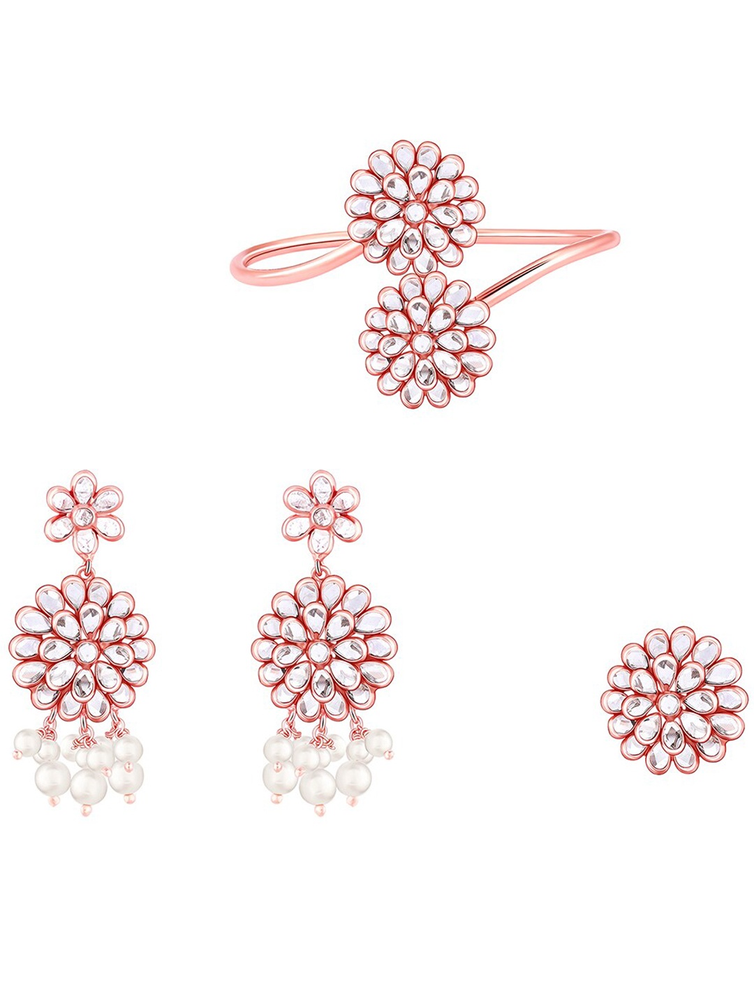 

GIVA 92.5 Sterling Silver Rhodium-Plated Jewellery Set