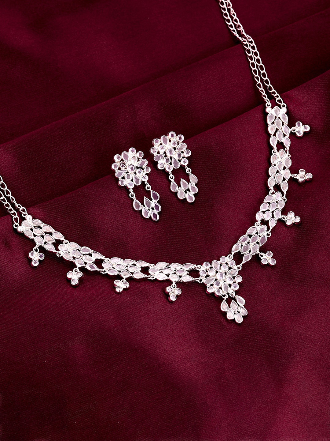 

GIVA 925 Sterling Silver Rhodium Plated Jewellery Set