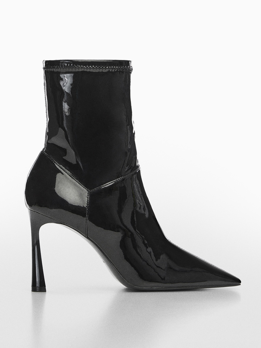 

MANGO Women Mid-top Chelsea Boots, Black