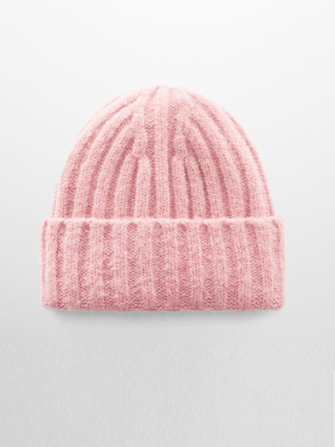 

MANGO Women Self Design Beanie, Pink