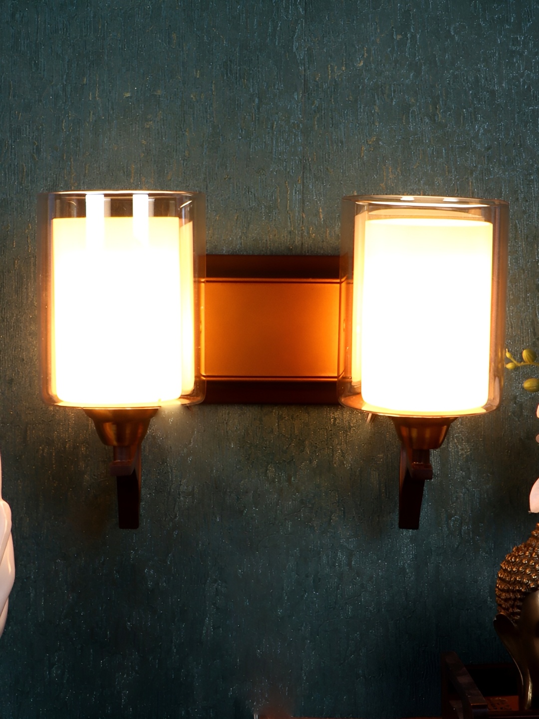 

ELIANTE Brown Iron Contemporary Cylinder Shaped Wall Lamp
