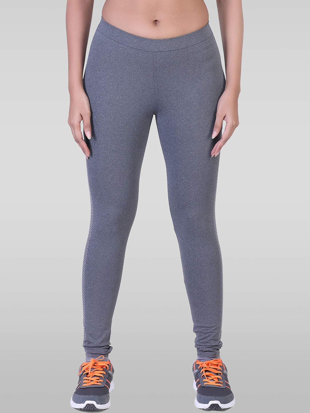 

LAASA SPORTS Women Ankle-Length Gym Tights, Grey