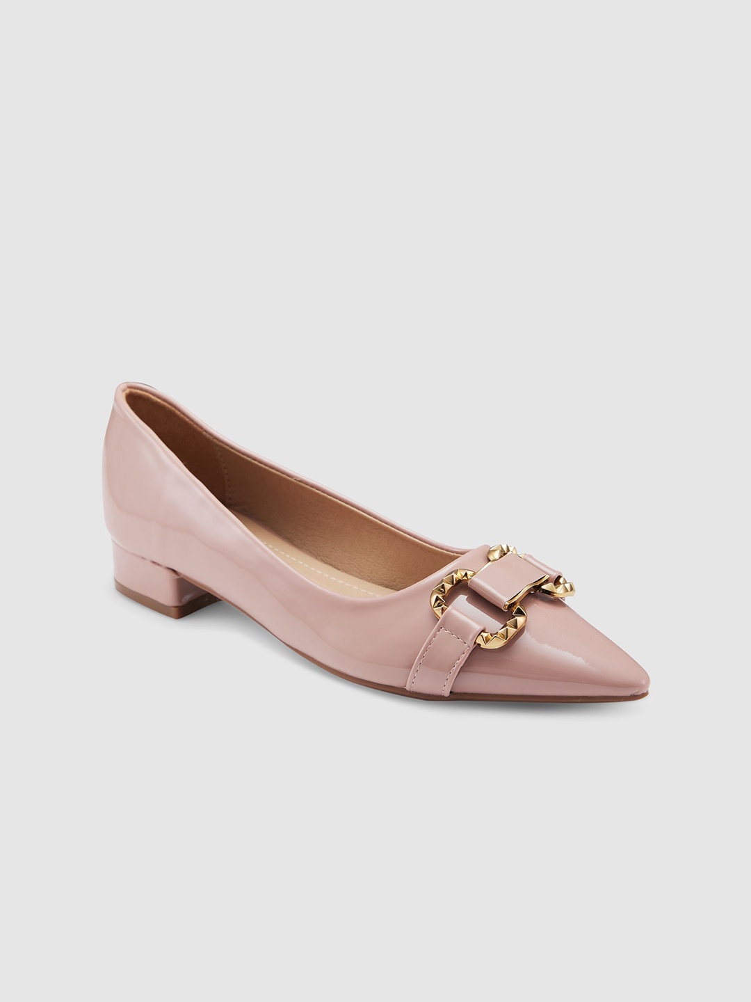 

Sole To Soul Pointed Toe Ballerinas Flats, Peach
