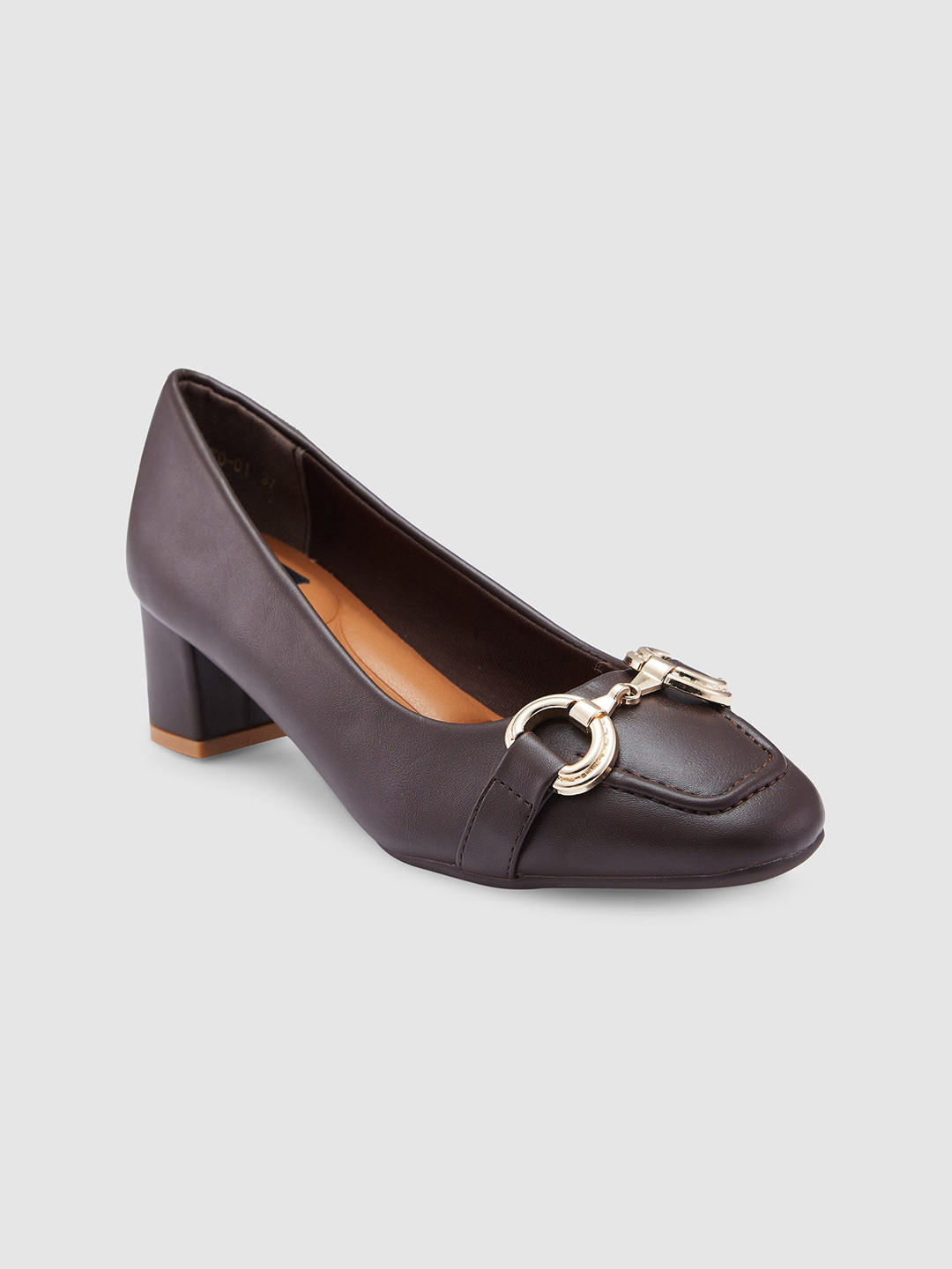 

Sole To Soul Embellished Block Pumps, Brown