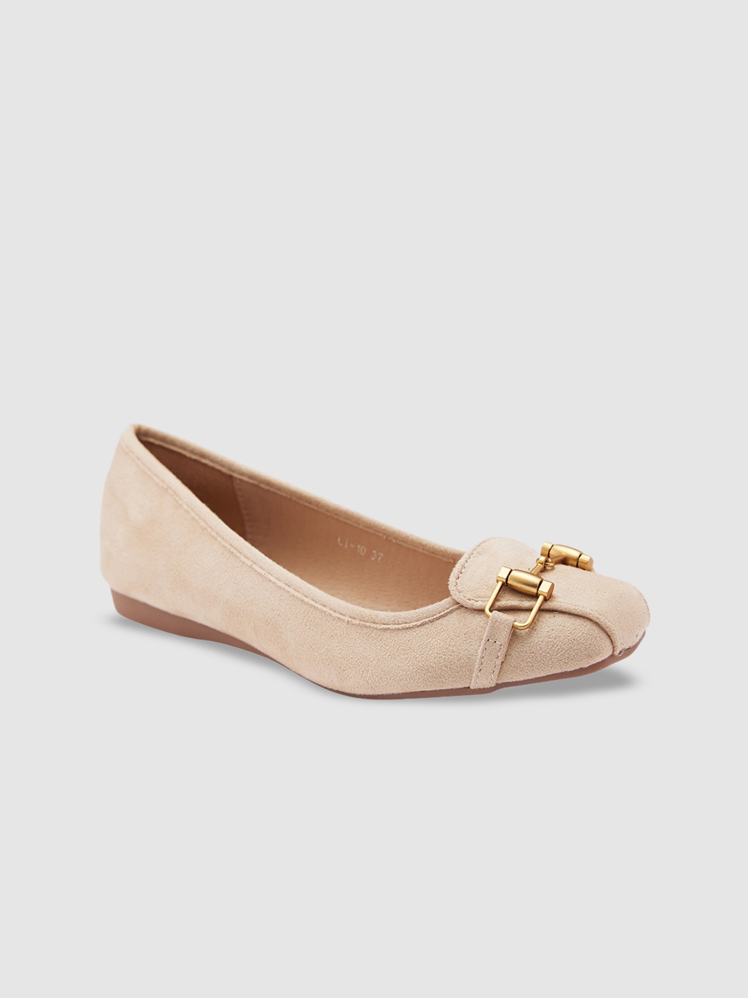 

Sole To Soul Round Toe Ballerinas Flats, Beige