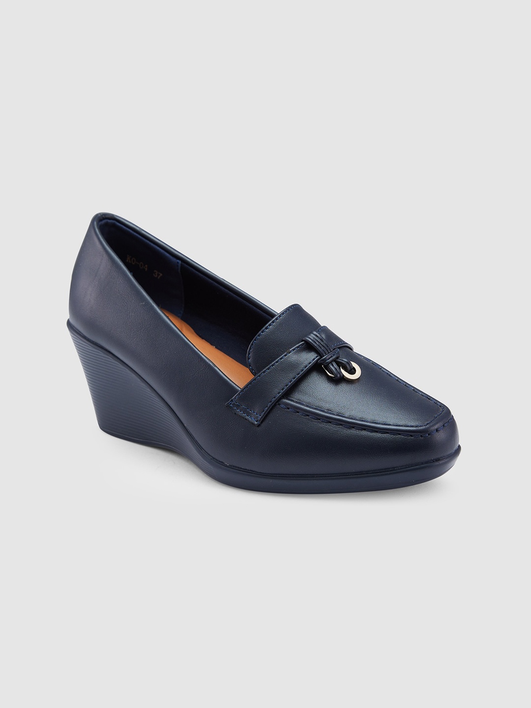 

Sole To Soul Embellished Work Wedge Pumps, Navy blue