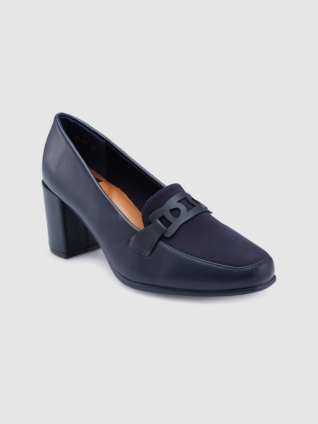 

Sole To Soul Textured Work Block Penny Pumps, Blue