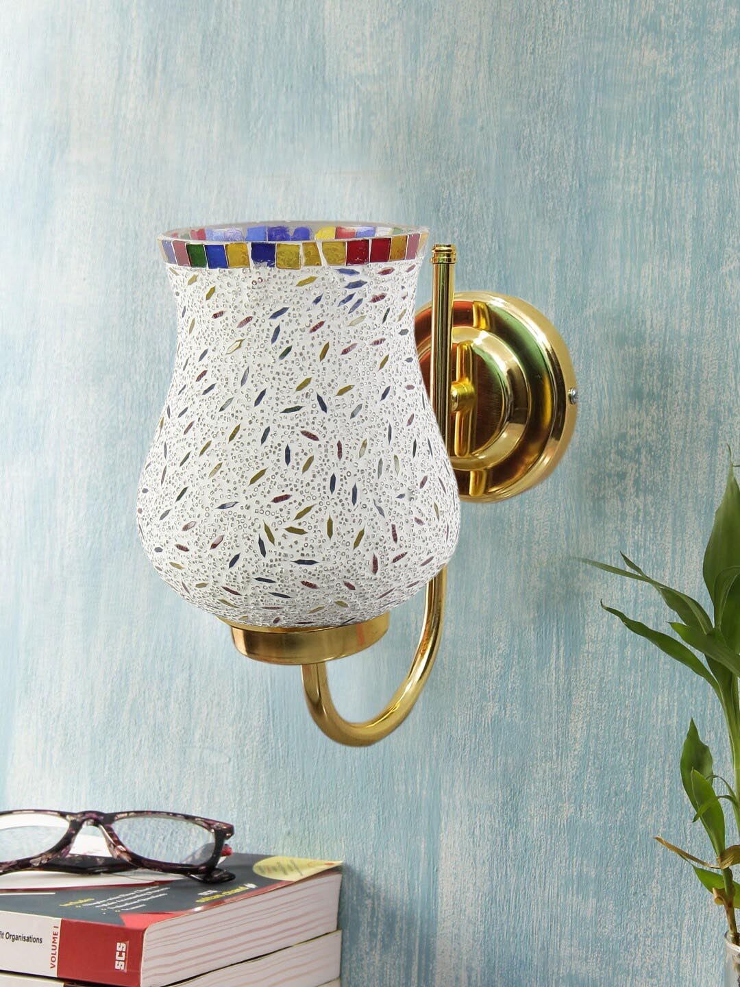 

Devansh White & Gold Toned Contemporary Bell Wall Lamps