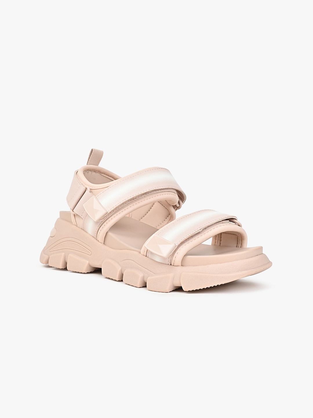 

ALDO Women Textured Flatform Sports Sandals, Beige