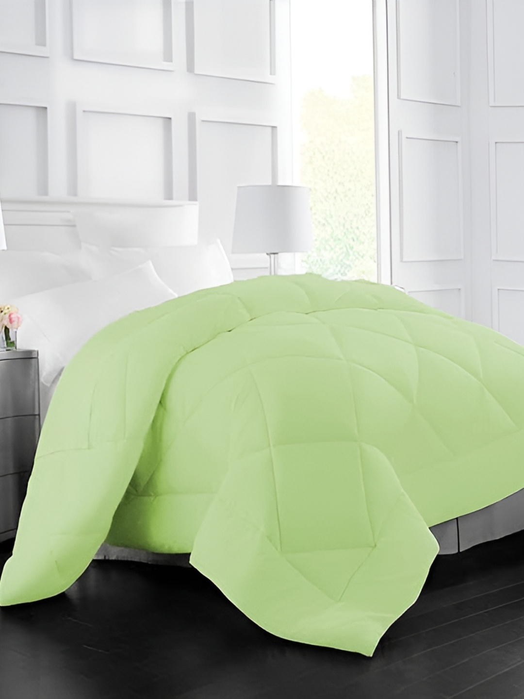 

LINENOVATION Green Mild Winter 200 GSM Double Bed Comforter