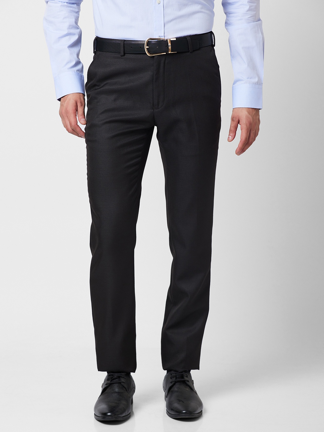 

Raymond Men Slim Fit Trousers, Brown