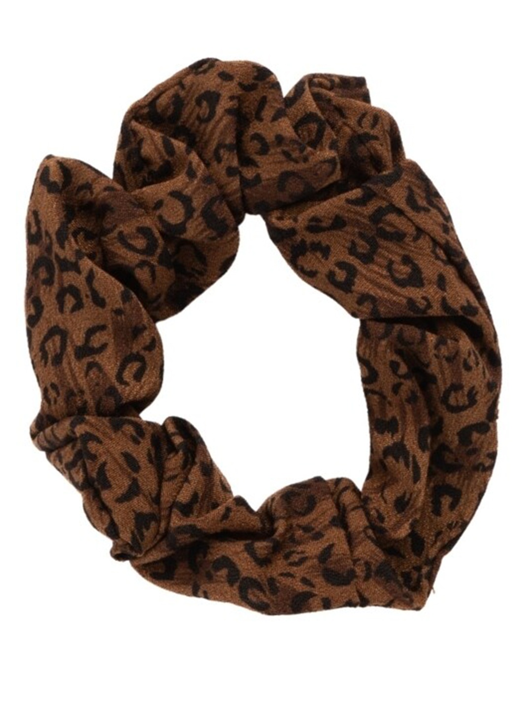 

Lulala Animal Printed Ponytail Holders, Brown