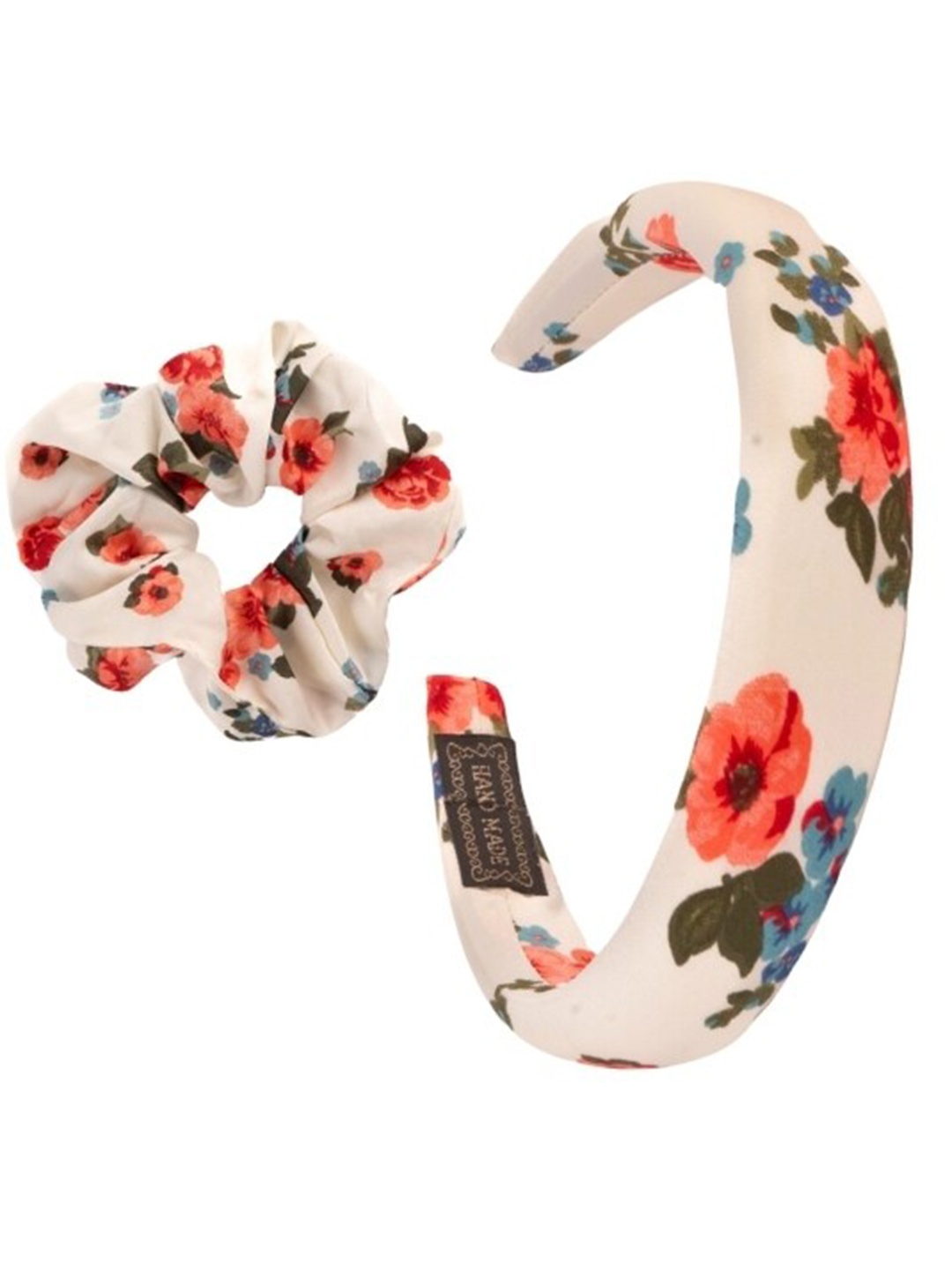 

Lulala Floral Printed Hairbands & Scrunchies, White