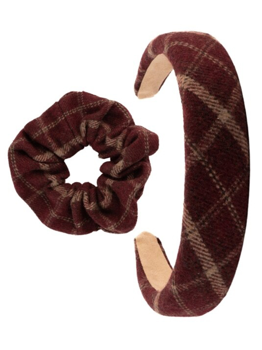 

Lulala Checked Hairbands & Scrunchies, Red