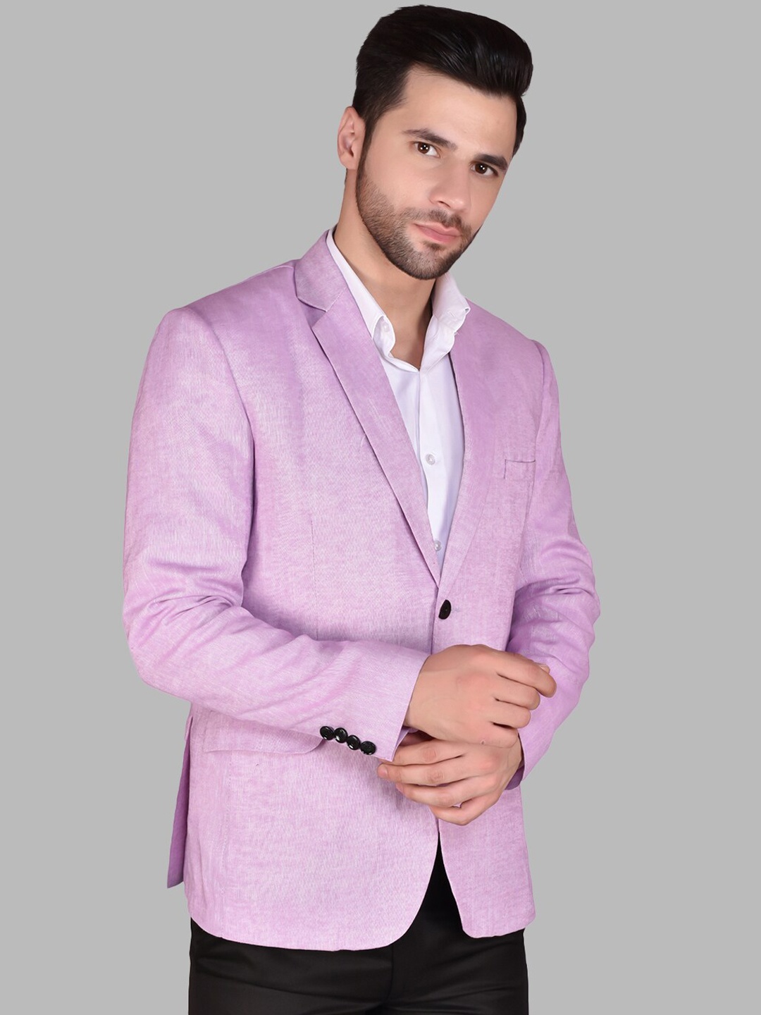 

PRINTCULTR Single-Breasted Blazers, Lavender