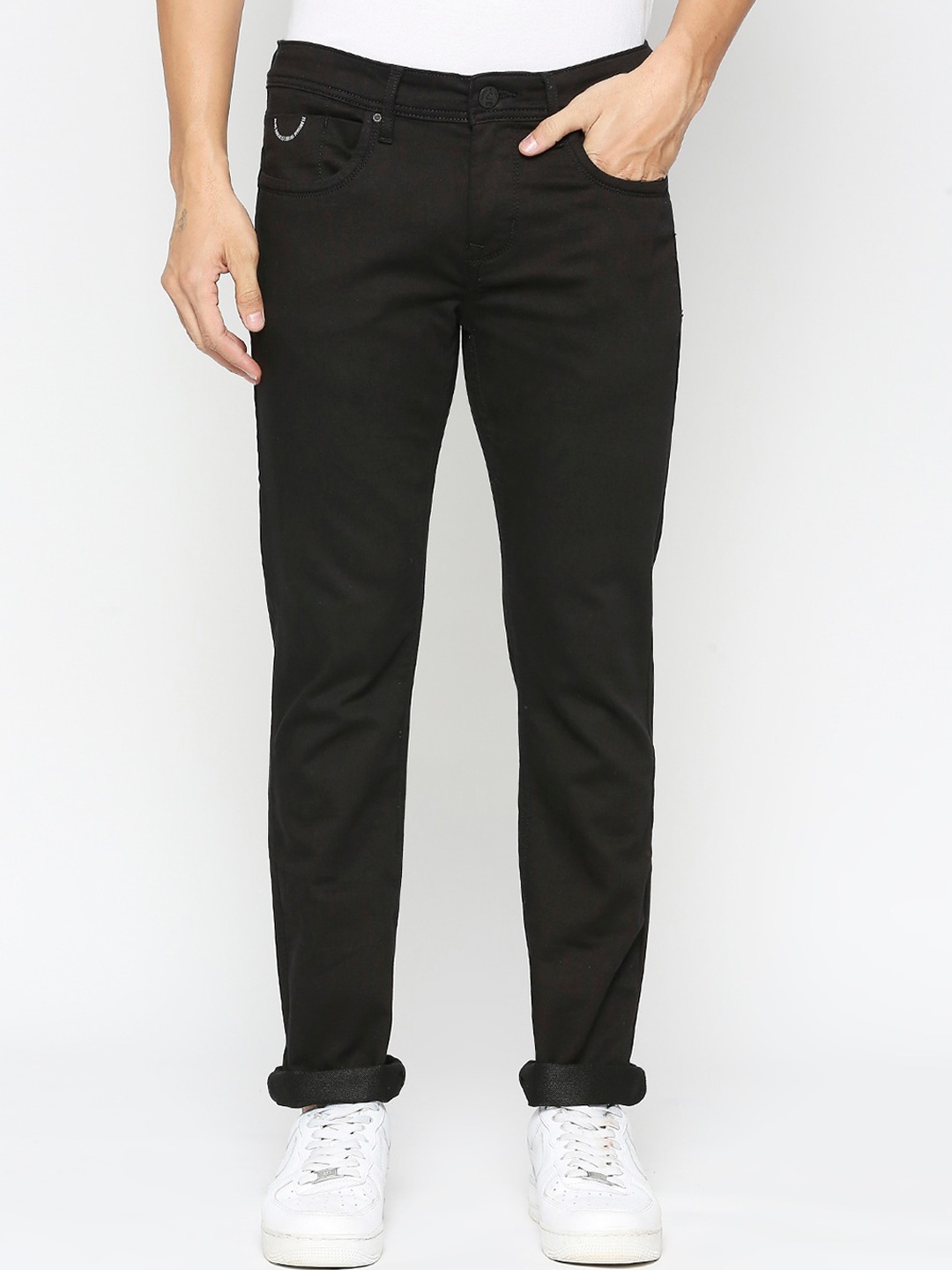 

Being Human Men Skinny Fit Clean Look Jeans, Black