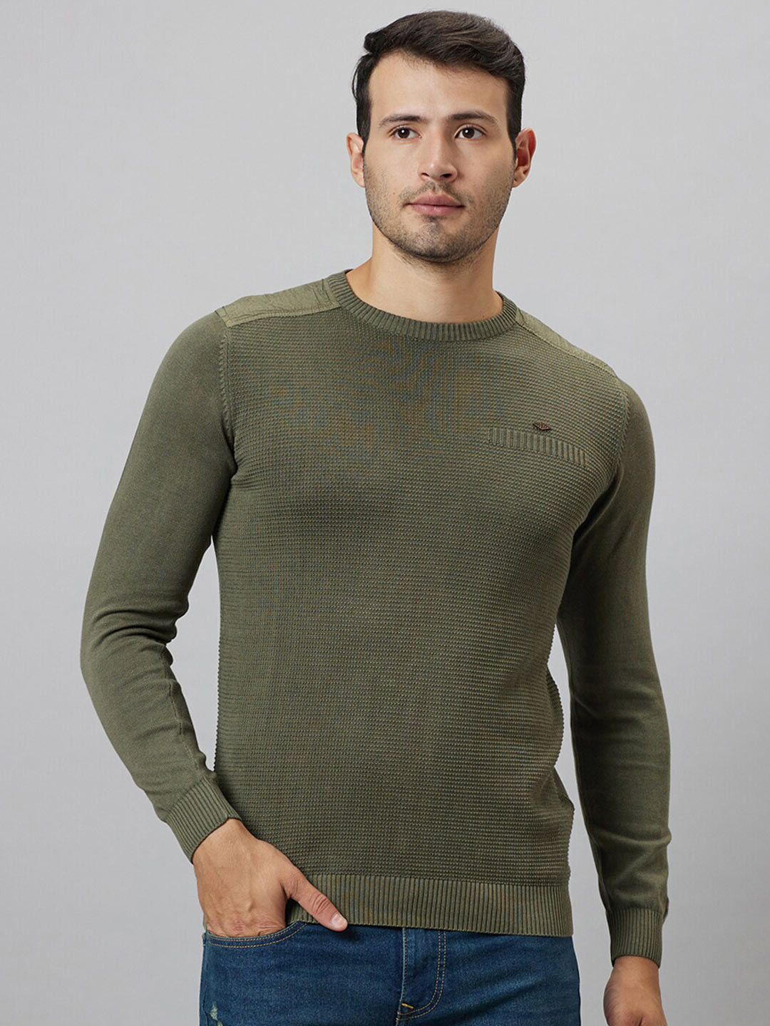 

Being Human Long Sleeves Pullover, Green