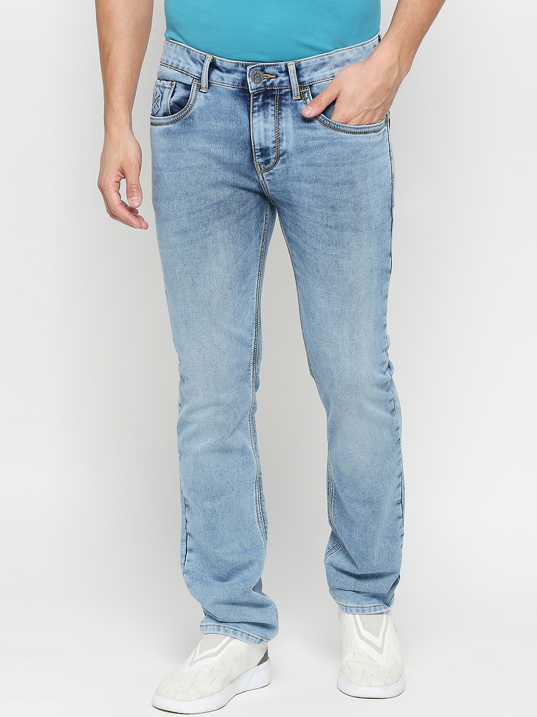 

Being Human Men Slim Fit Clean Look Heavy Fade Jeans, Blue