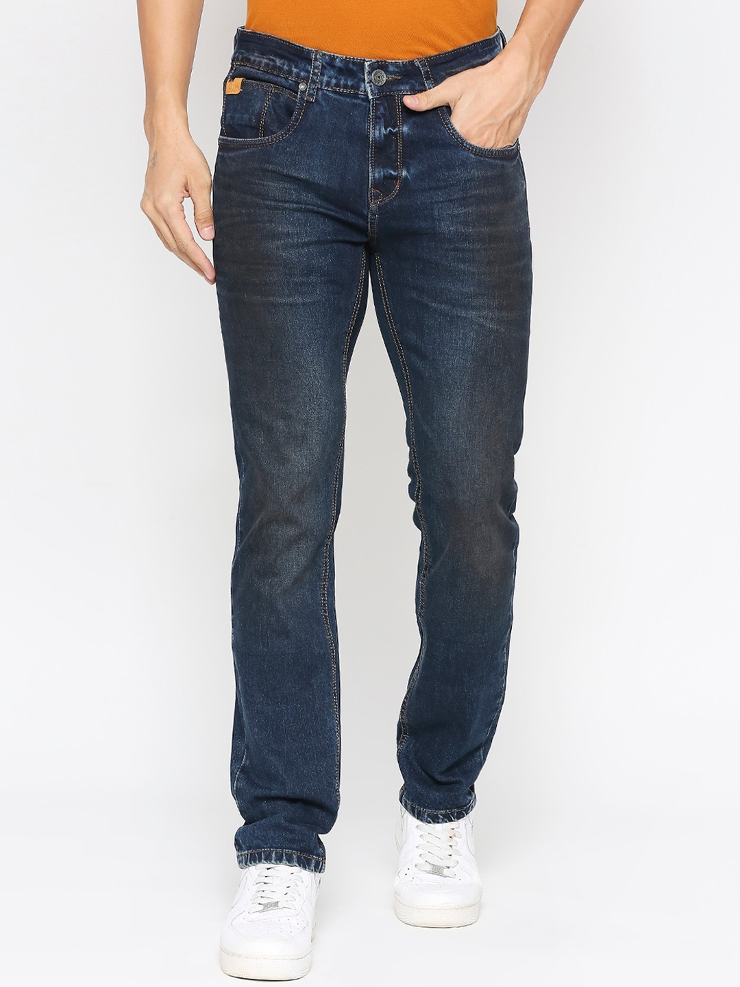 

Being Human Men Slim Fit Clean Look Light Fade Jeans, Blue