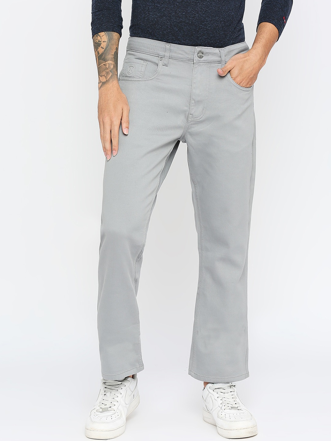 

Being Human Men Mid Rise Clean Look Jeans, Grey