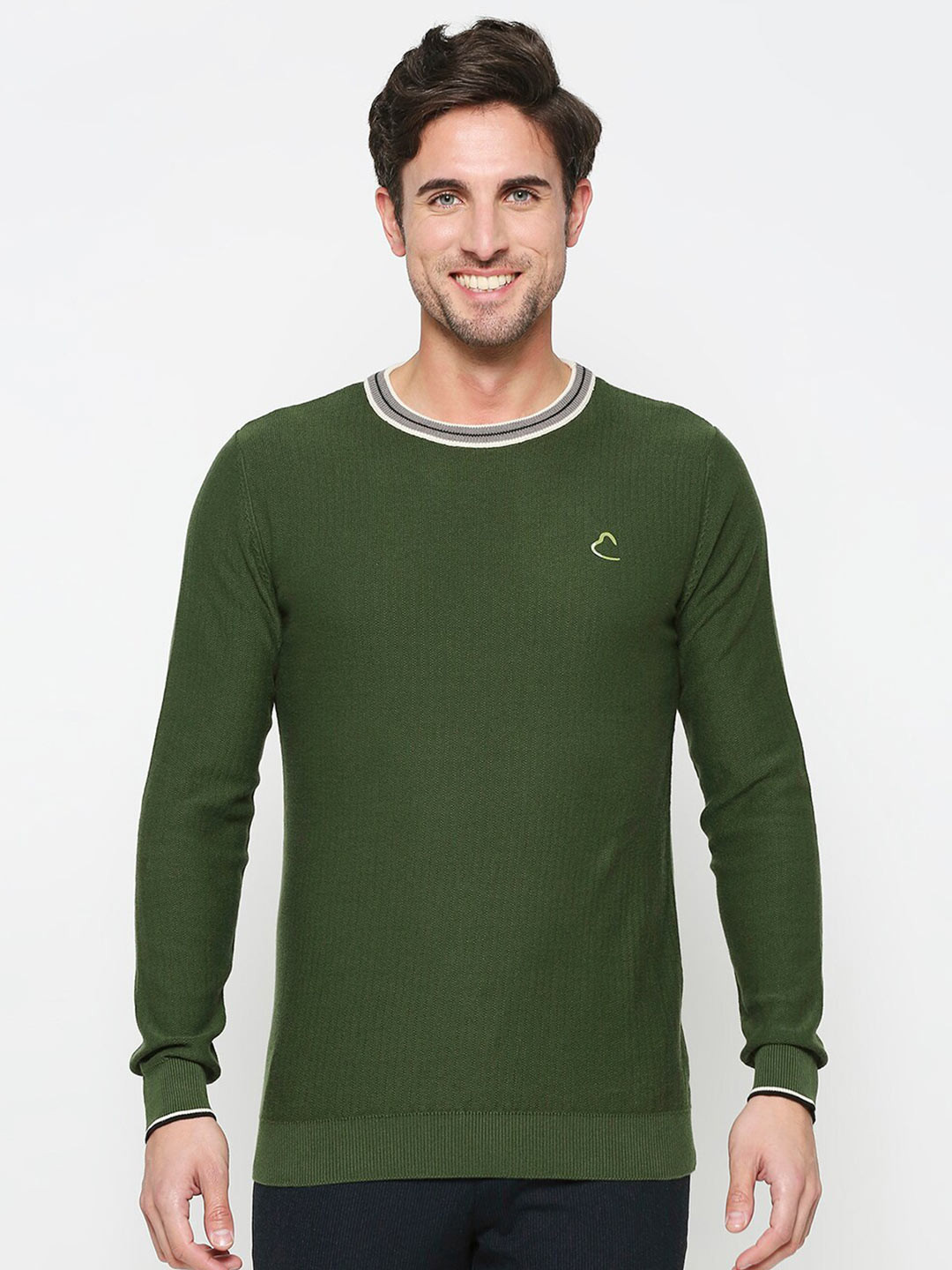 

Being Human Round Neck Long Sleeves Sweatshirt, Green