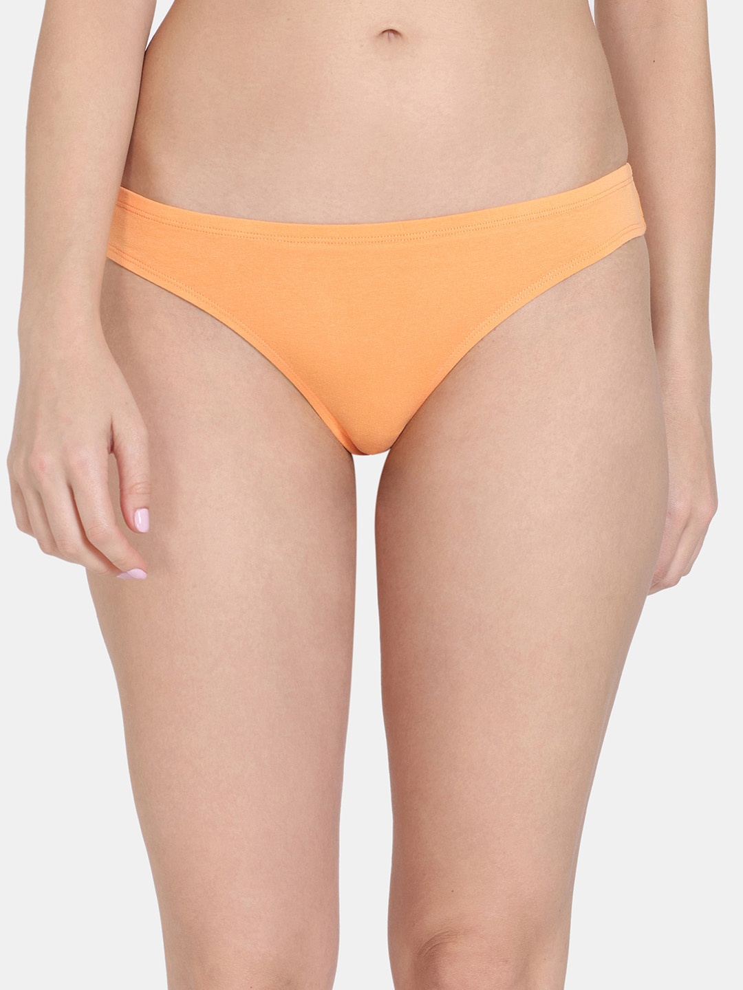 

Zivame Low-Rise Thongs Briefs, Orange