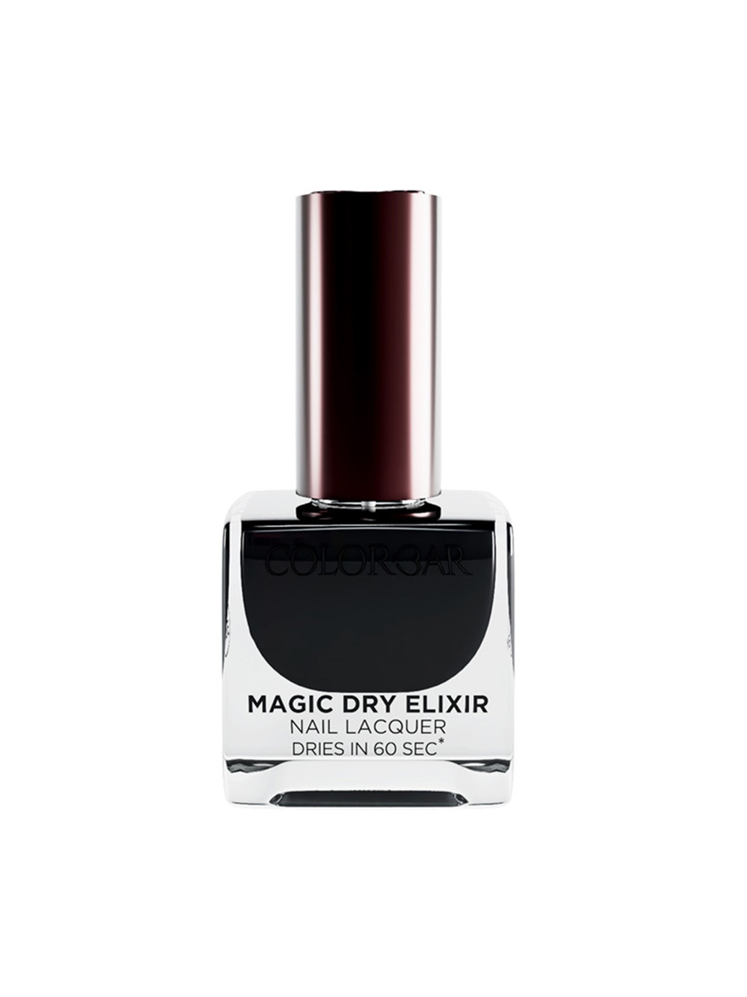 

Colorbar Magic Dry Elixir Quick Dry Luxe Nail Lacquer 12ml - Charming Night 016, Black