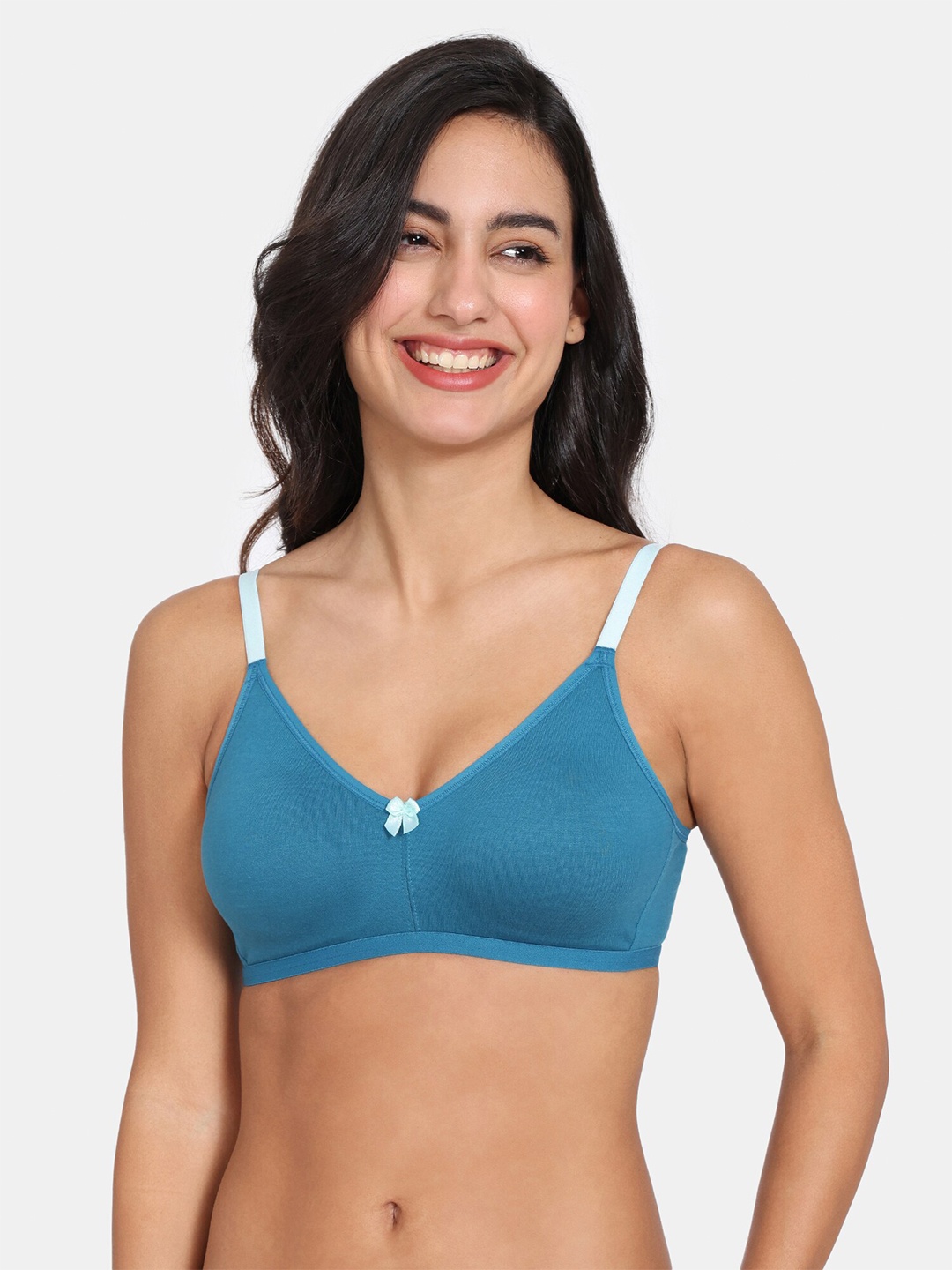 

Zivame Medium Coverage T-Shirt Bra All Day Comfort, Blue