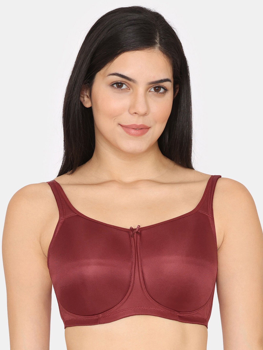 

Zivame Full Coverage Non Padded Minimizer Bra With All Day Comfort, Red